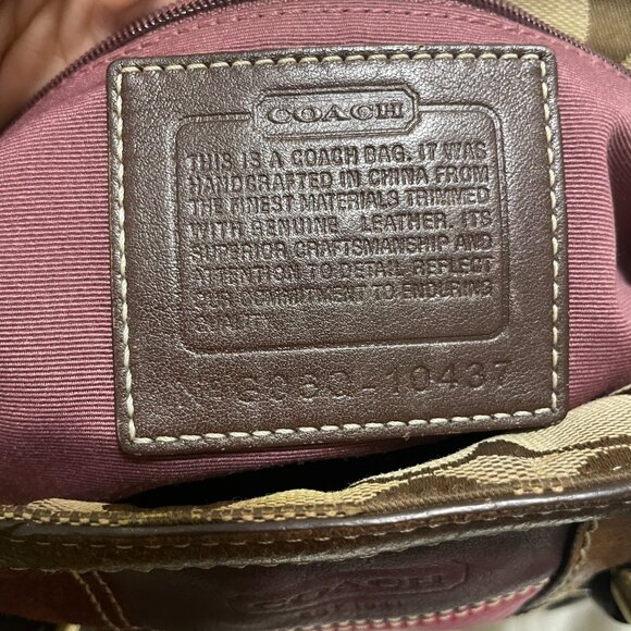 Vintage Coach Signature Patchwork Tote Bag - 10437 - Picture 9 of 11